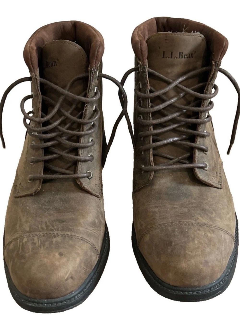LL Bean Chukka Leather Casual Ankle Boots Brown Men's Size 10 Medium 05468